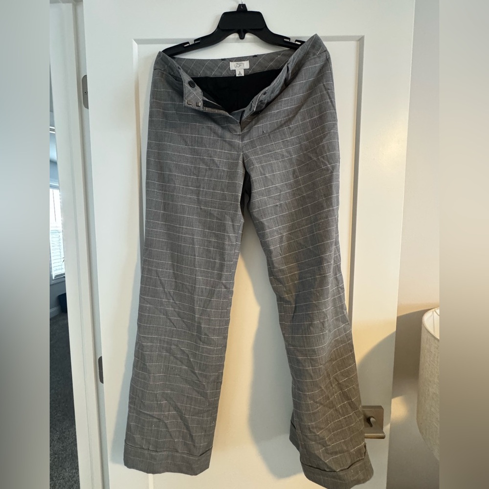 Express Gray Pinstripe Trousers